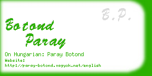 botond paray business card